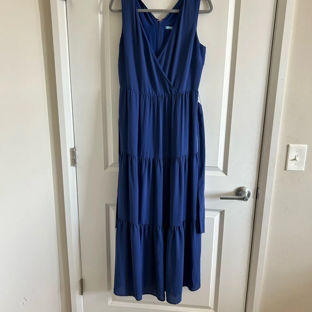 J McLaughlin Women Lavinia Blue Casual Dress 2 - Picture 10 of 14